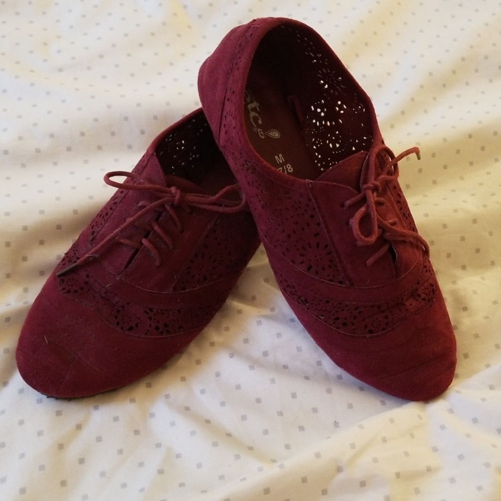 Burgandy shoes